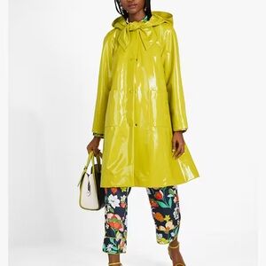 kate spade yellow City Slicker Hooded Raincoat